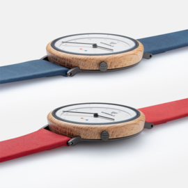 Kerbholz Slim Edition Gropius Houten Bauhaus Horloge Oak 39mm