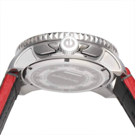 Tendence Swiss Made Chrono Uhr Grey Red 10ATM XXL