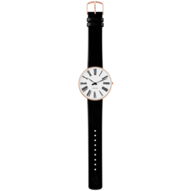 Arne Jacobsen Roman Horloge Large Rose Goud 53312-2001RP - 40mm