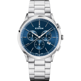 Edox Les Vaubert Chrono Herenhorloge 42mm