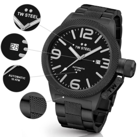 TW Steel CB215 Canteen Bracelet Automaatic Uhr 45mm