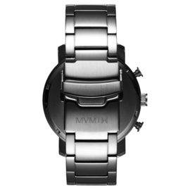 MVMT Chrono  Midnight Silver Horloge 45 mm