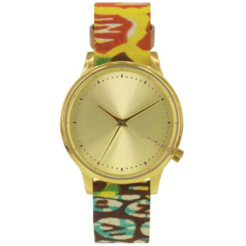 Vlisco x Komono Capsule Collection Estelle Gold Dameshorloge 36mm