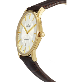 Edox Les Bémonts Ultra Slim Quartz Herenhorloge 40 mm