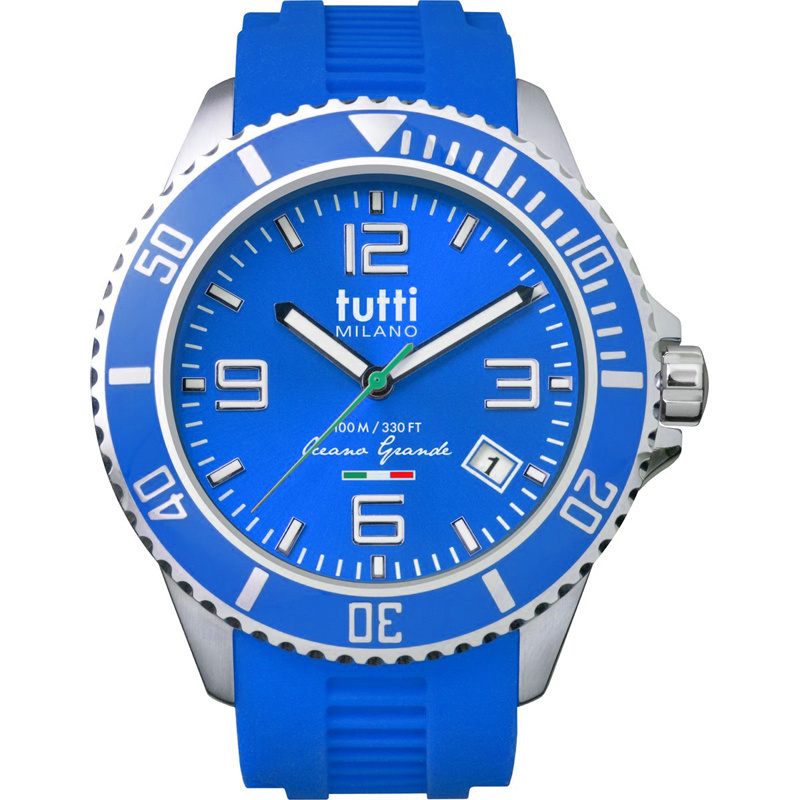 Tutti Milano Oceano Grande Horloge Blauw XL 48mm | Tutti Milano |  HorlogeOUTLET.nl