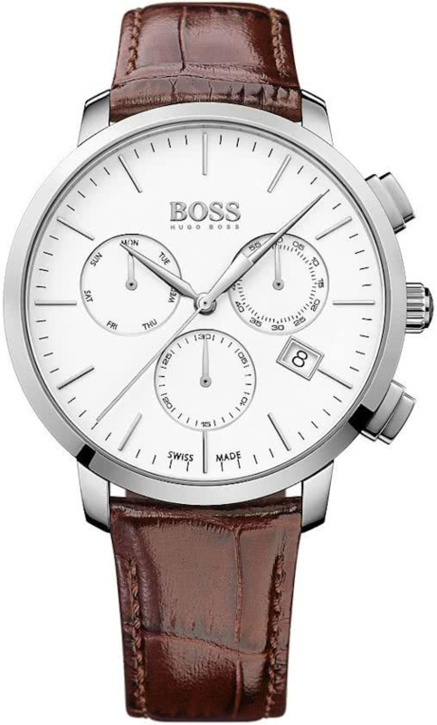 Hugo Boss Classic Chrono Swiss Made Horloge 44 mm | Hugo Boss |  HorlogeOUTLET.nl