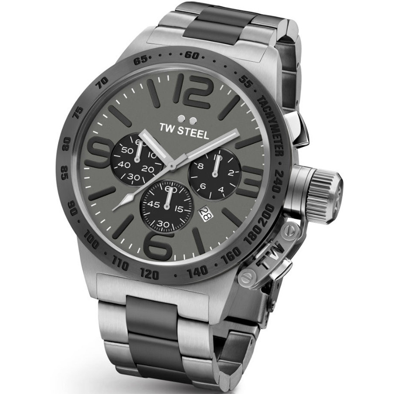 TW Steel CB204 Canteen XL Chronograaf Horloge 50mm | TW Steel |  HorlogeOUTLET.nl