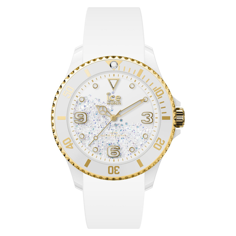 Mechanisch puzzel binnenplaats Ice Watch ICE-Crystal Horloge 40 mm White Gold | Ice Watch |  HorlogeOUTLET.nl
