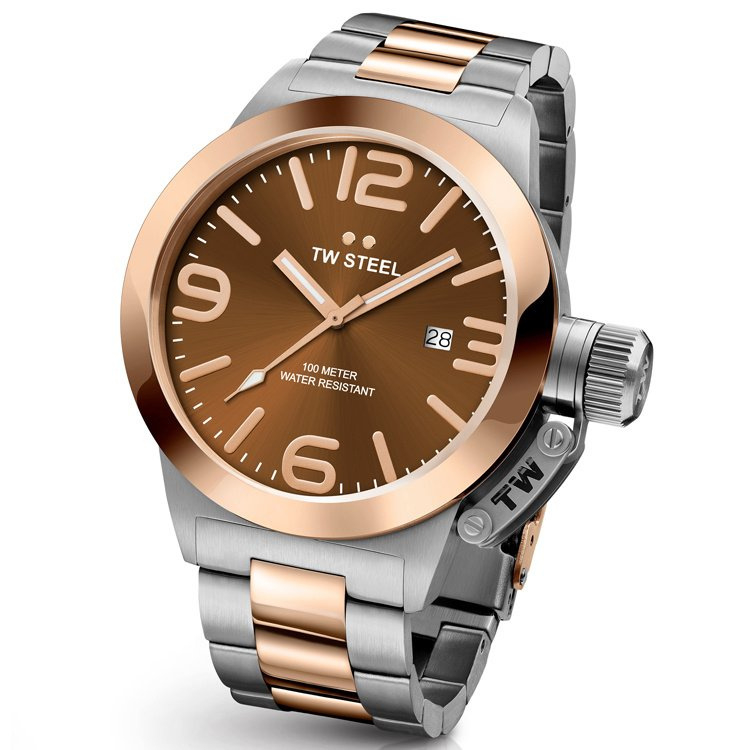 TW Steel CB151 Canteen Bracelet Horloge 45mm | TW Steel | HorlogeOUTLET.nl