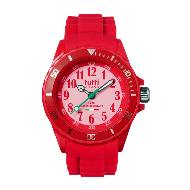 Tutti Milano Piccolo Kinderhorloge Rood 30mm | Tutti Milano |  HorlogeOUTLET.nl