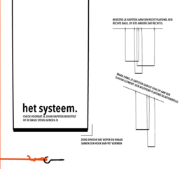 KAPSTOK goud + mosgroen draad