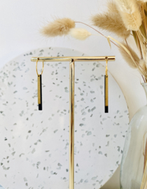 Jess oorhangers black- gold