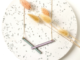 Liv halsketting lavender - sage