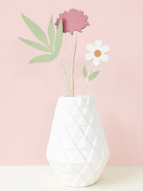 Houten boeketje aster