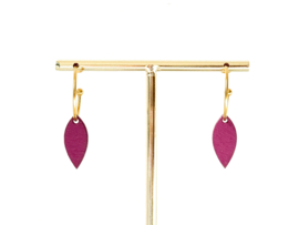 Else oorhangers blue- fuchsia