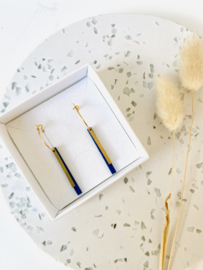 Jess oorhangers blue