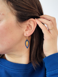 Else oorhangers blue- gold
