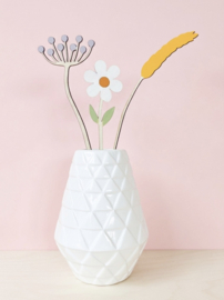 Houten boeketje margriet