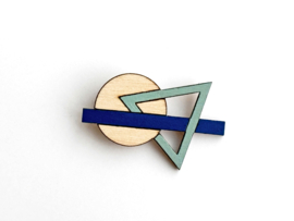 Lot broche blue- sage