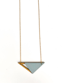 Siem halsketting sage- gold
