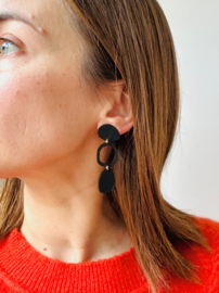 Alba oorhangers zwart