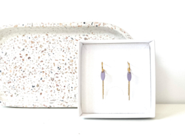 Allie oorhangers lavender