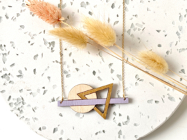 Lot halsketting lavender - gold