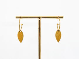Else oorhangers fuchsia- gold