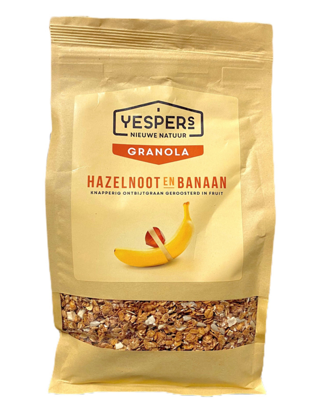 Yespers Granola: Hazelnoot & Banaan 1kg