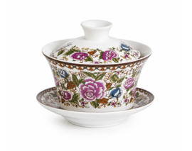 Porseleinen Gaiwan 200 ml Flower
