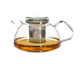 Theepot Trendglas Jena - Nova 1.2 liter - RVS theefilter