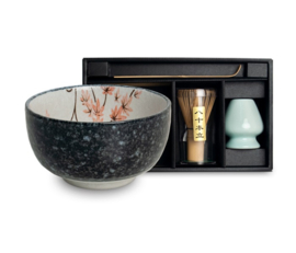 Matcha set Blossom in luxe cadeaudoos