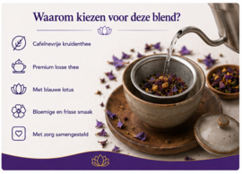 Blauwe Lotus thee - Hibiscus Munt