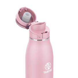 Takeya Traveler Thermosbeker 500 ml Blush - FlipLock™ Deksel