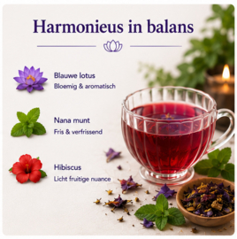 Blauwe Lotus thee - Hibiscus Munt