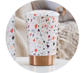 Theemok Teaeve  Dubbelwandig - Terrazzo