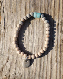 White wood soft blue