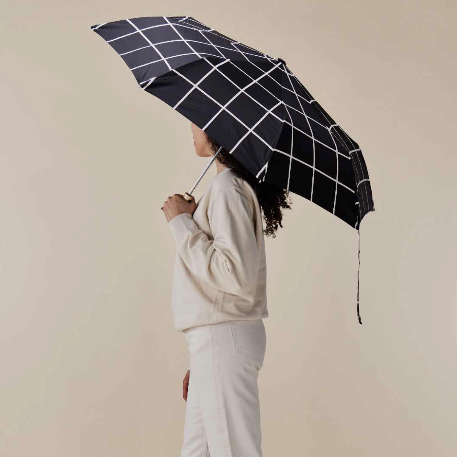 Original Duckhead paraplu Black Grid