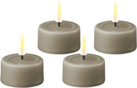Deluxe Homeart Sand Mini Waxine LED Set 4 stuks