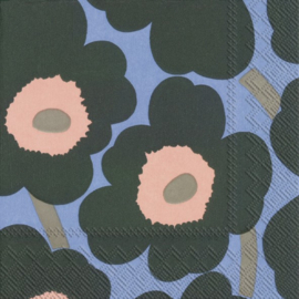 Marimekko Papieren servetten Unikko Green Blue