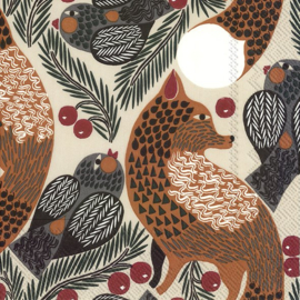 Marimekko Papieren servetten Ketunmarja  Linnen small
