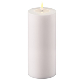 Deluxe Homeart White LED Outdoor Candle 10 x 20 cm