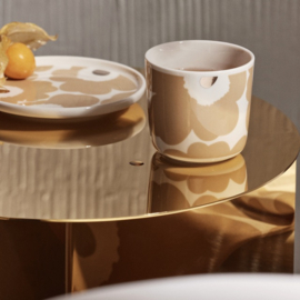 Marimekko Unikko Sand Silver Cup & Plate Set