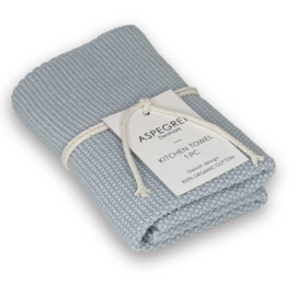 Aspegren Sky Blue Knitted Kitchen Towel