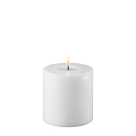 Deluxe Homeart White LED Candle 10 x 10 cm