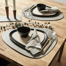 Lind DNA Table mat Curve - Hippo Anthracite-Grey