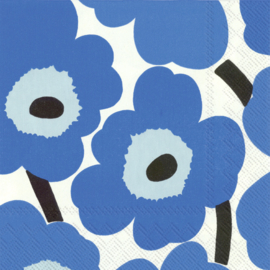 Marimekko Papieren servetten Unikko Blue small