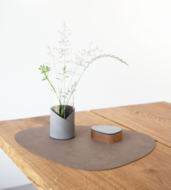 Lind DNA Table mat Curve - Nupo Brown