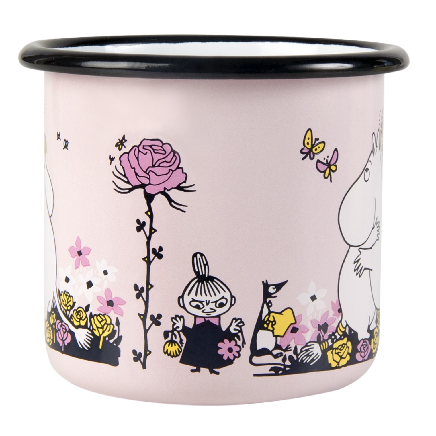 Muurla Moomin emaille mok Hug Pink 3,7dl