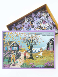 Vissevasse Puzzel Here comes the rain